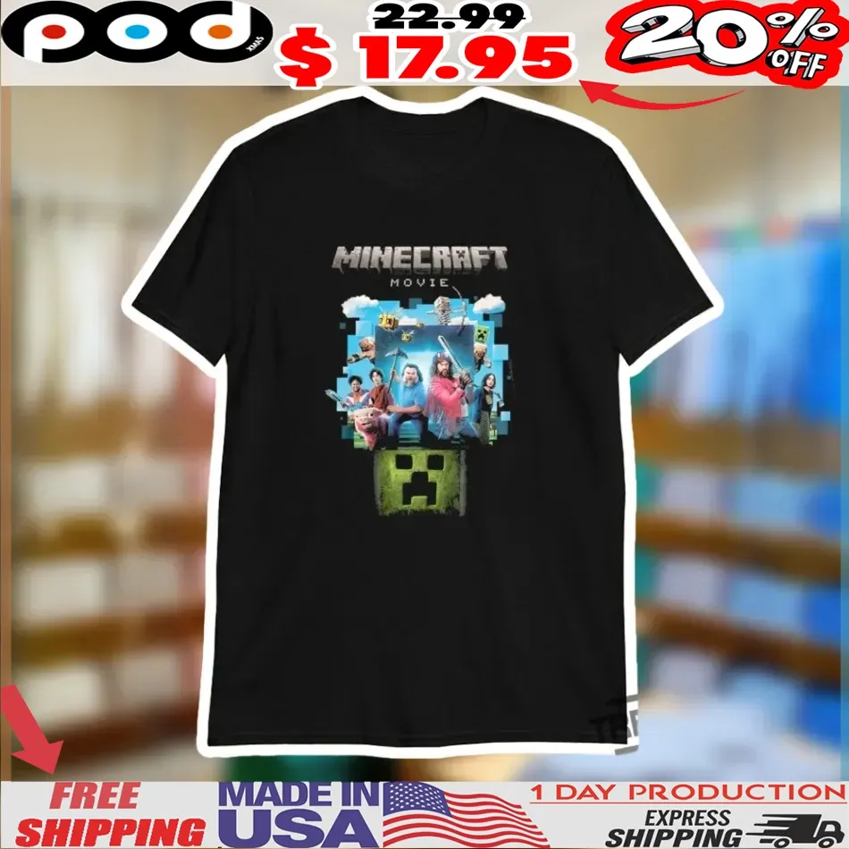 Minecraft Steve Movie Shirt