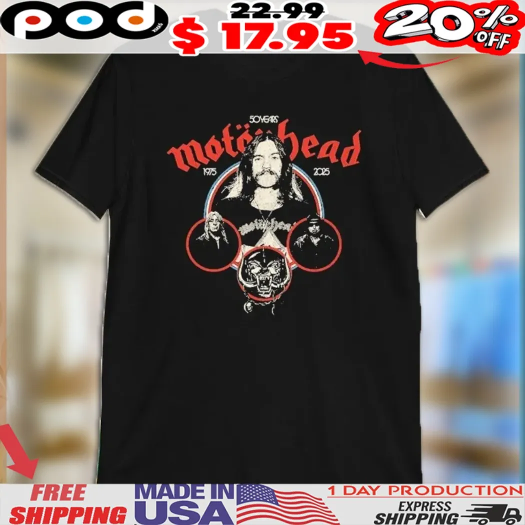 Motorhead 50 Years 1975 2025 Shirt