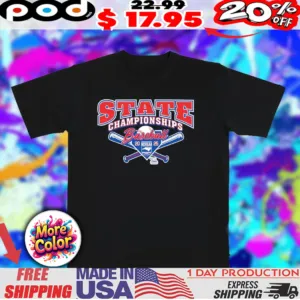 NCHSAA Baseball States Championships 2025 logo shirt
