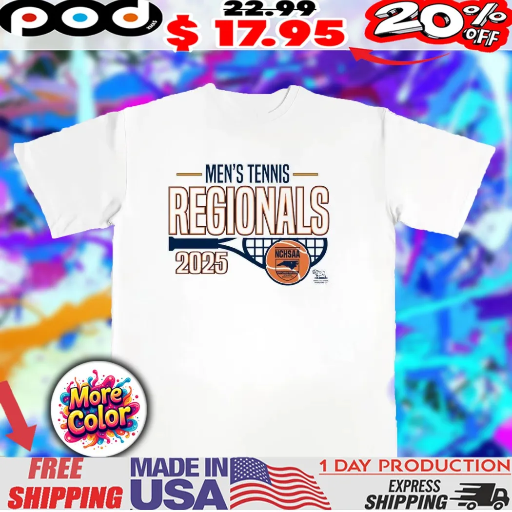 NCHSAA Men’s Tennis Regional logo 2025 shirt NCHSAA Men’s Tennis Regional logo 2025 shirt