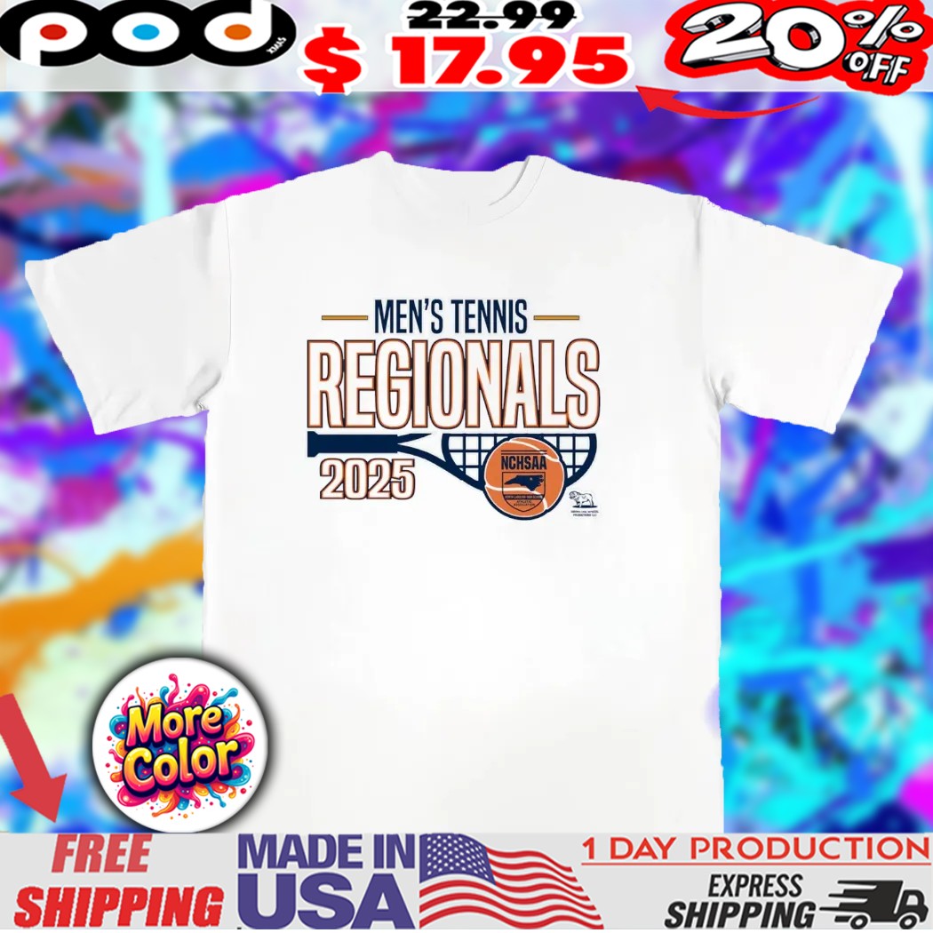 NCHSAA Men’s Tennis Regional logo 2025 shirt NCHSAA Men’s Tennis Regional logo 2025 shirt