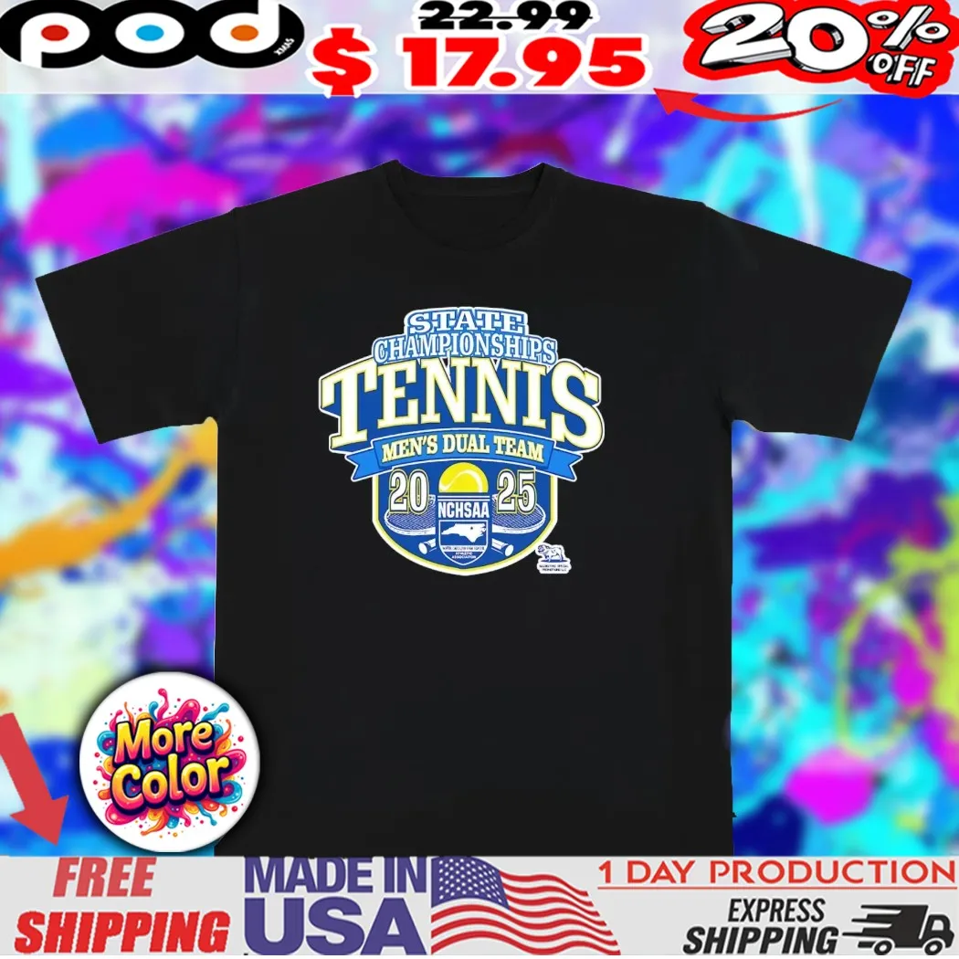 NCHSAA State Championships Tennis men’s Dual team 2025 LOGO shirt