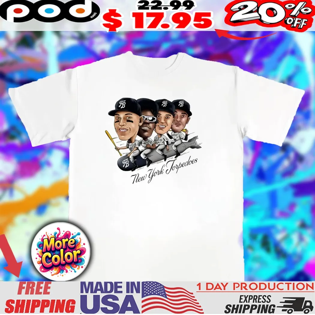 New York Torpedo New York Yankees caricature chibi shirt