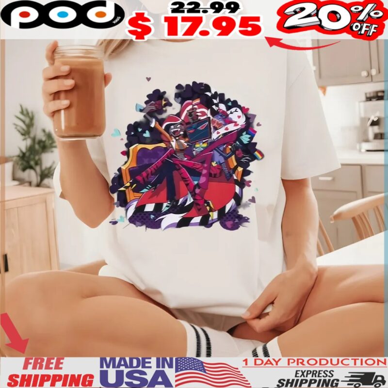 The Vees Sexualities Confirmed Velvette Lesbian Vox Bi Val Pan Helluva Boss Hazbin Hotel Hellaverse Shirt