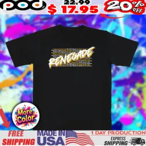 Pat McAfee Renegade text shirt