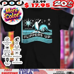 Penguins Heard island flippers up shirt