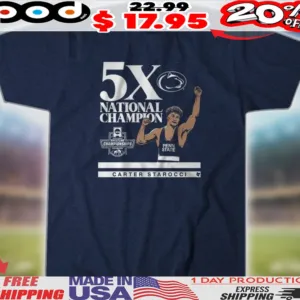 Penn State Wrestling Carter Starocci 5x National Champion Shirt