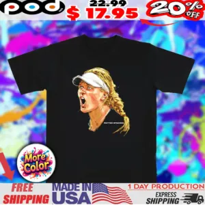 Peyton Stearns American professional tennis portrait Illustration shirt