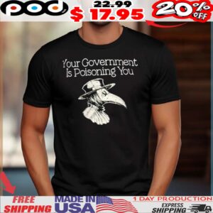Plague Doctor Your government is poisoning you shirt