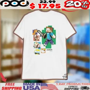 Playera Minecraft Steve Shirt