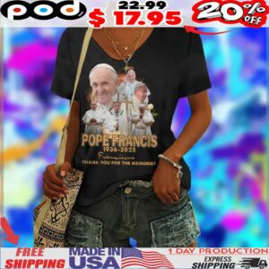 Pope Francis 1936-2025 Franciscus Thank You For The Memories Shirt