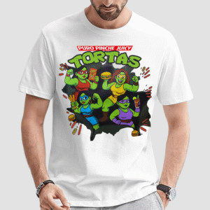 Puro Pinche Juicy Tortas Mexican Food Latina Superhero Shirt