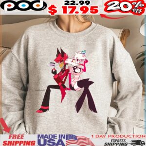 Radiodust Pride HazbinHotel Alastor Angel Dust Shirt