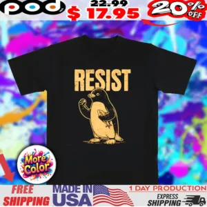 Resist penguin activism vintage 2025 shirt