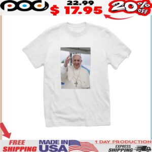 Rest In Peace Portrait Of Pope Francis RIP 2025 Shirt