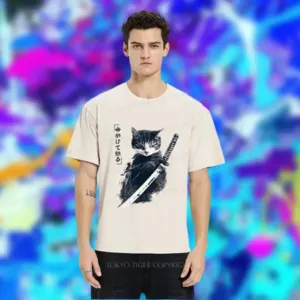 Retro Samurai Cat Japanese 2025 Shirt