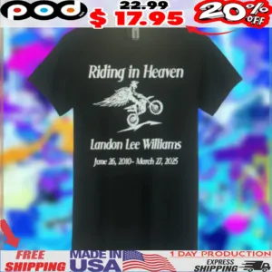 Riding in Heaven Landon Lee Williams 2025 shirt
