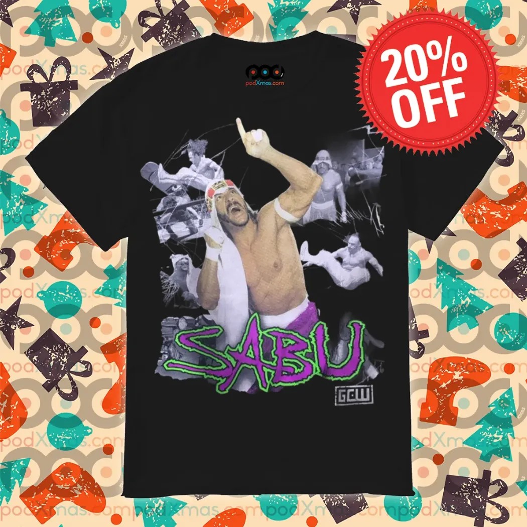 Sabu Wrestling Legend Vintage Bootleg Style Shirt