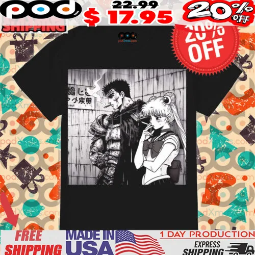 Sailor Moon Smoking Berserk Shirt