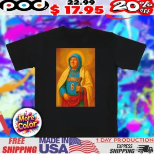 Saint Nicholas Gallo Patron Saint of Thunder Basketball number 6 shirt