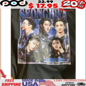 Seonghwa Ateez Vintage Bootleg Style Shirt