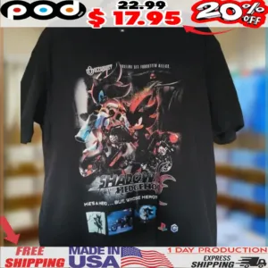 Shadow the Hedgehog Motorcycle Hero Vintage Video Game Graphic 2025 Shirt