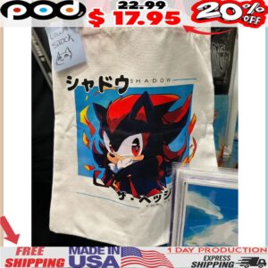 Shadow the Hedgehog tote bag