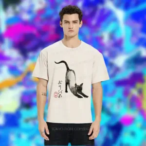 Siamese Cat Stretching Watercolor Siamese Cat Illustration Japan Shirt