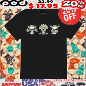 Skull Hear No Evil See No Evil Speak No Evil Shirt