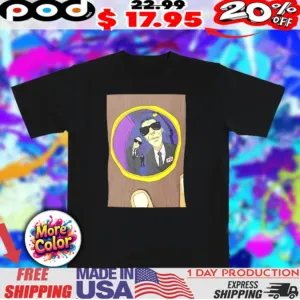 Someone’s at the door paint big head shirt
