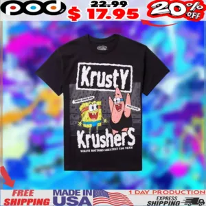 Spongebob Squarepants Krusty Krushers Bikini Bottoms Greatest Tag Team Shirt