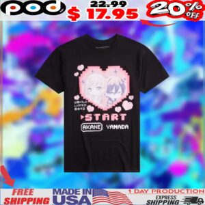 Start Akane Yamada My Love Story With Yamada-kun At Lv999 Heart Chibi Shirt