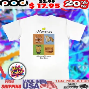 The Masters Augusta National Golf Club Food List graphic shirt