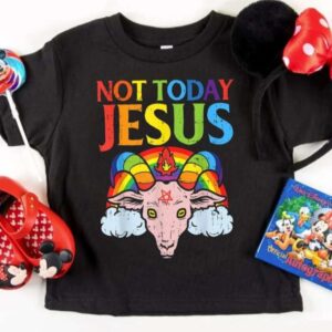 Today Not Jesus Satan Goat LGBT Shirt