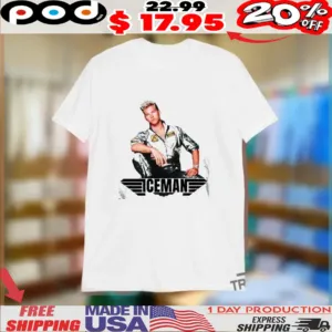 Top Gun Iceman Val Kilmer 80S Fighter Pilot Shirt