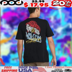 Volcom Stone Skeleton Dropped This Antique Black Shirt