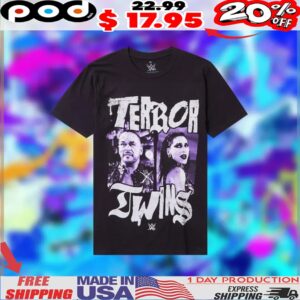 WWE Terror Twins Purple Portrait Shirt