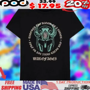 War Of Ages Thrown The Blood Of A Sadfor Collapse Helmet Vintage Shirt