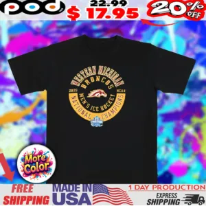 Western Michigan Broncos men’s National Champions 2025 NCAA logo shirt