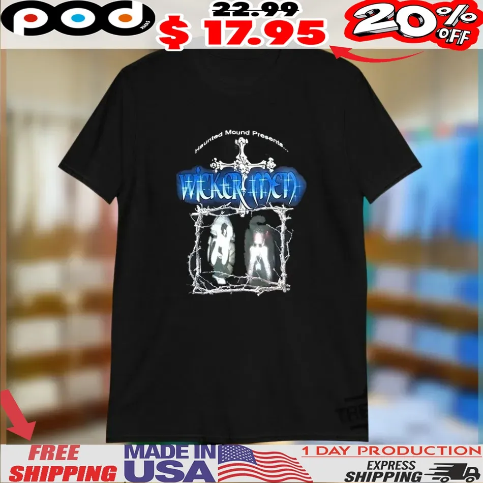 Wickermen Buckshot Hackle Haunted Mound Tour Shirt