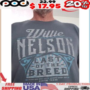 Willie Nelson Last Of The Breed Vintage Shirt