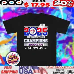 Winnipeg Jets Central Division Champions 2025 go Jets go shirt