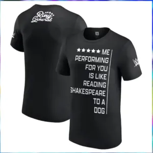 Wwe Gunther Shakespeare Me Performing For You Is Like Reading Shakespeare To A Dog Shirt