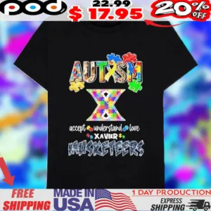 Xavier Musketeers Autism Accept Understand Love Shirt