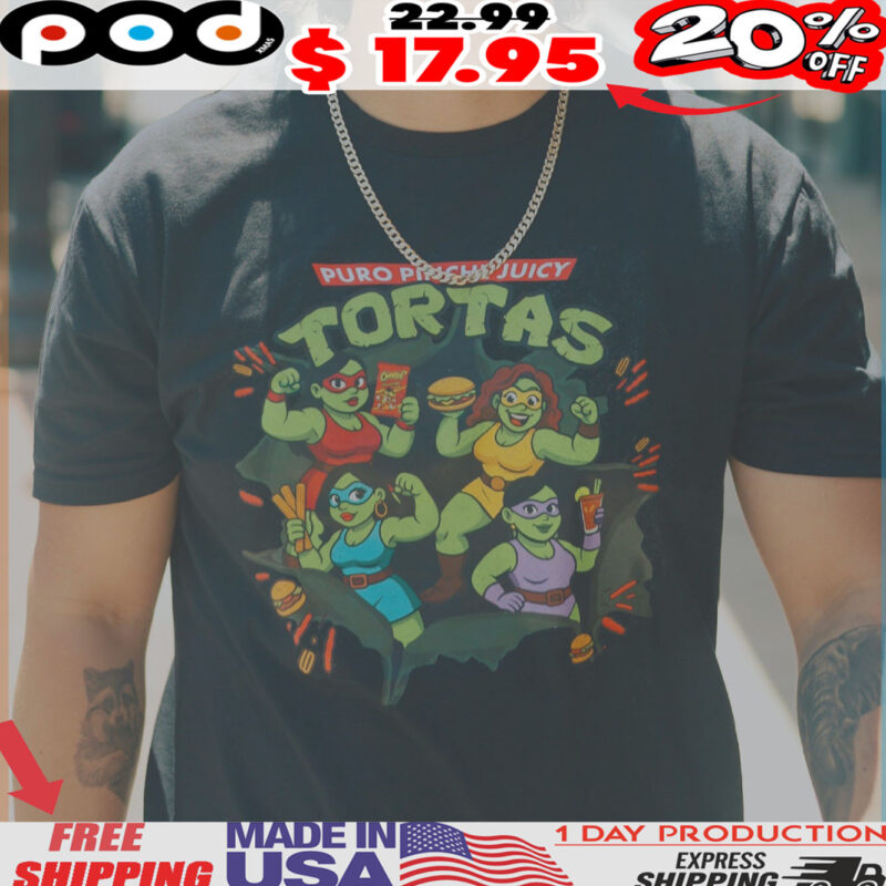 Latina-superhero-torta-warriors-in-comic-tank-top Puro Pinche Juicy Tortas Shirt