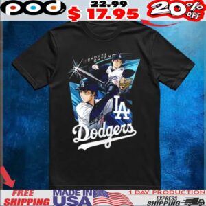 17 Shohei Ohtani Los Angeles Dodgers anime player t shirt