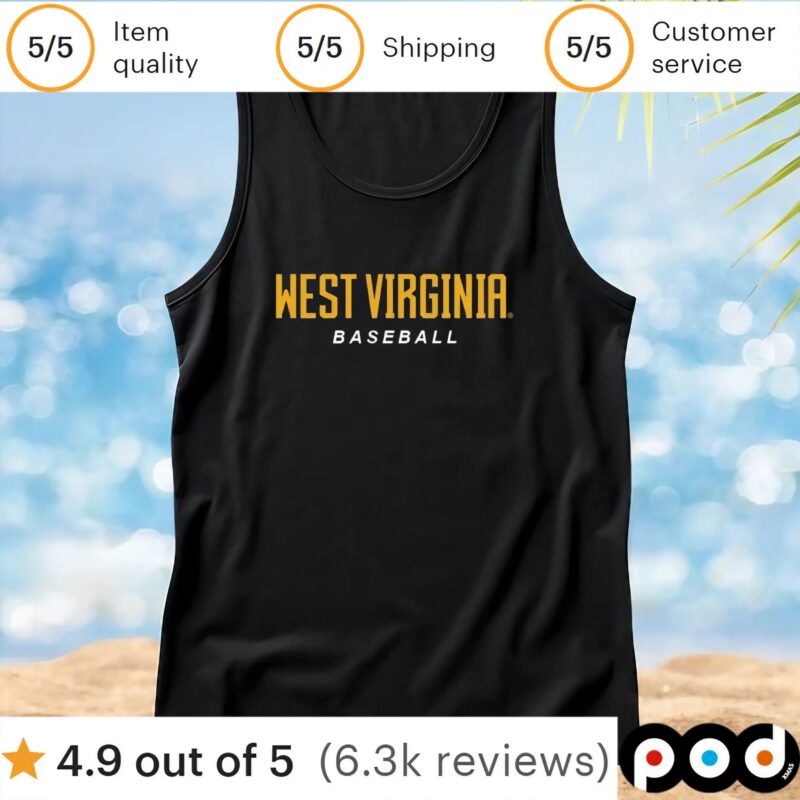 West Virginia Baseball Logo Stack T Shirt