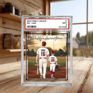 2025 Family League No 1 Dad Daddy's Dream Team Personalized Father's Day Acrylic Plaque