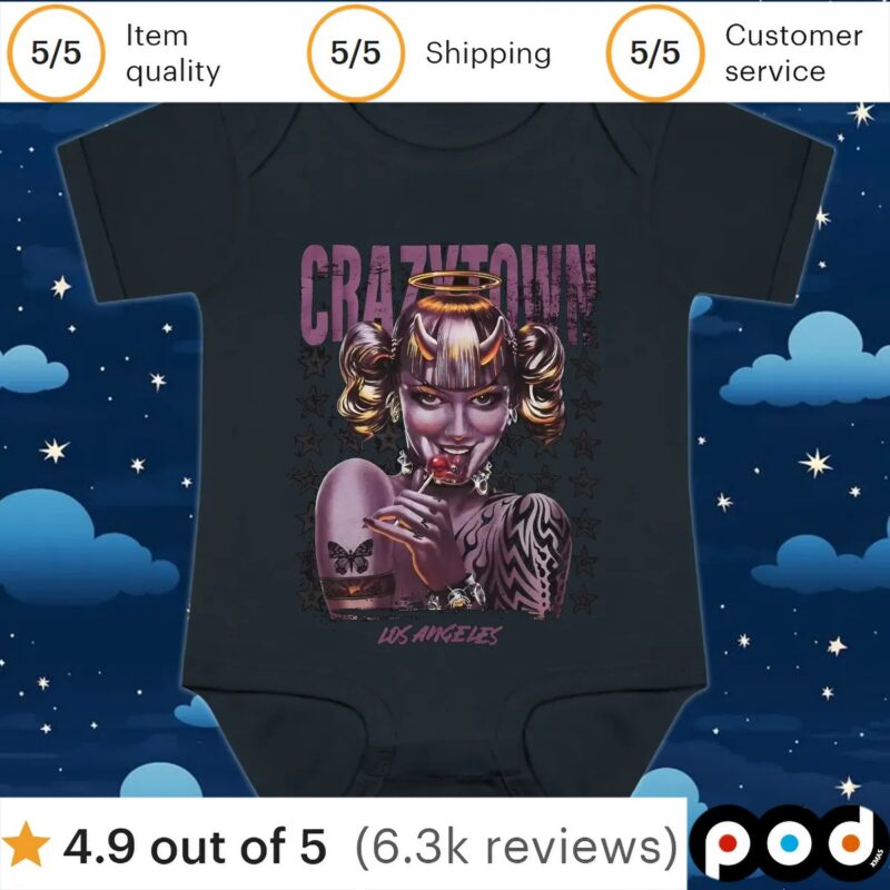 Crazy Town Devil Los Angeles T Shirt