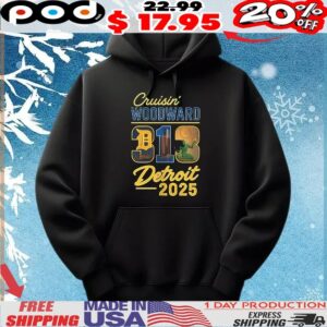 313 Cruisin’ Woodward Detroit M1 2025 T Shirt